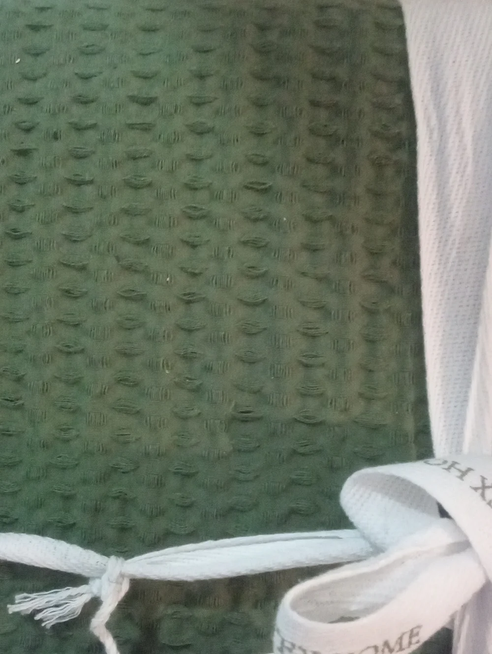 Levtex Forest Green Waffle Duvet Cover